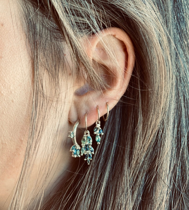 The Rosa Earring - Sterling silver - Single or Pair