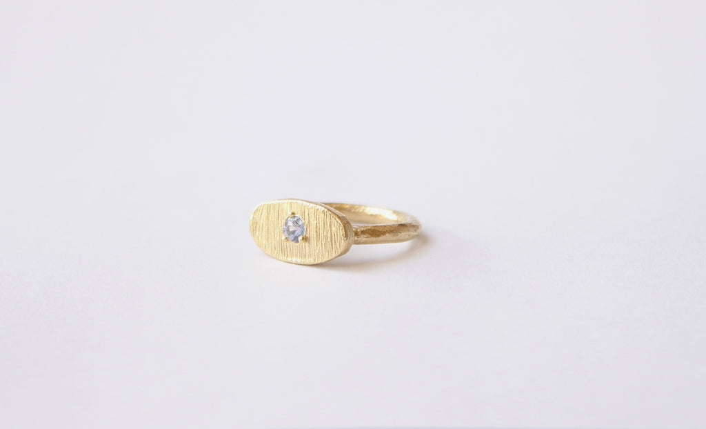 Oval Eye Ceylon Sapphire ring.